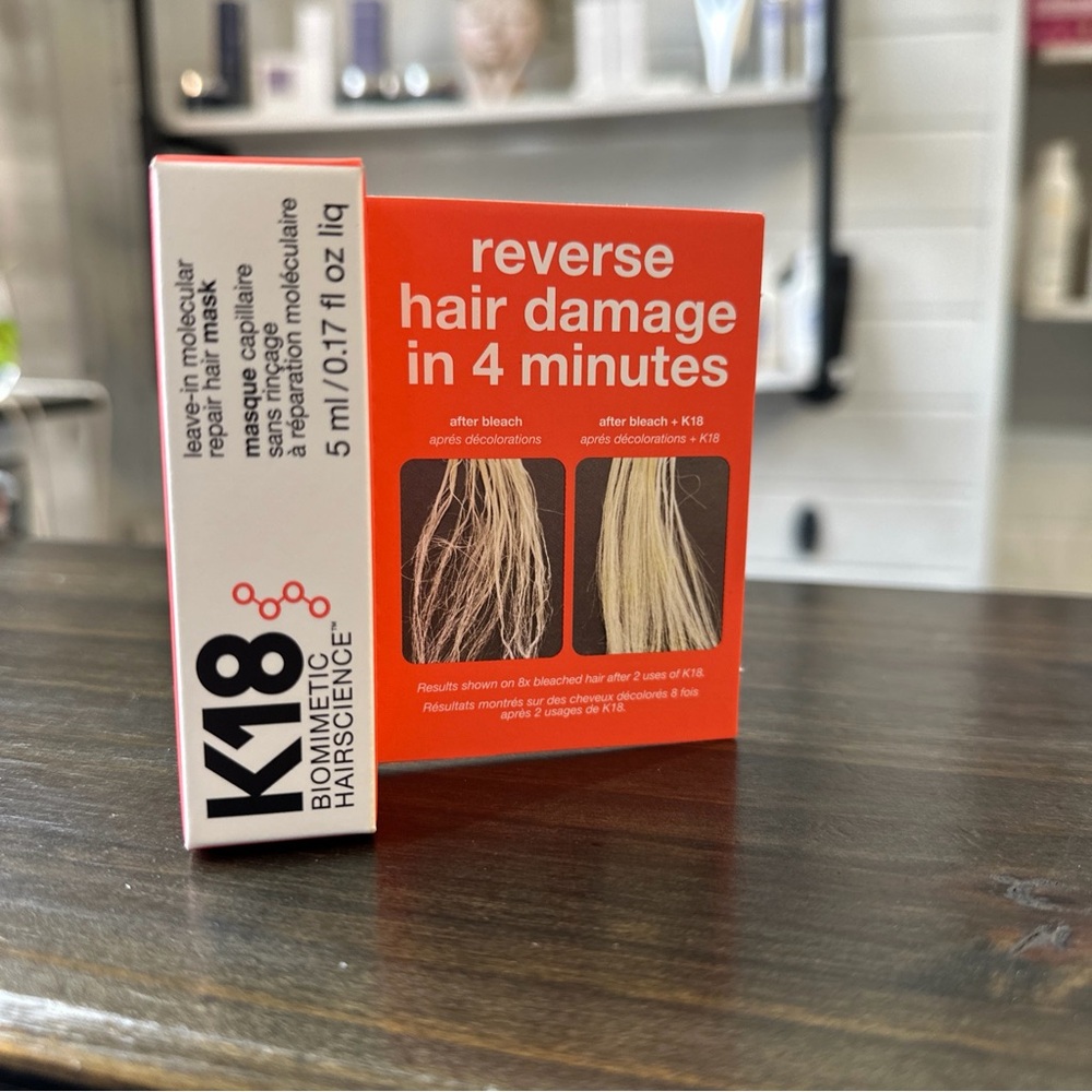 K18 Biomimetic Hairscience Reverse Hair Damage Mask -sample size 5ml .17 Fl oz